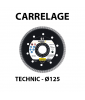 Disque diamant Ø125 Carrelage TECHNIC UF SAMEDIA