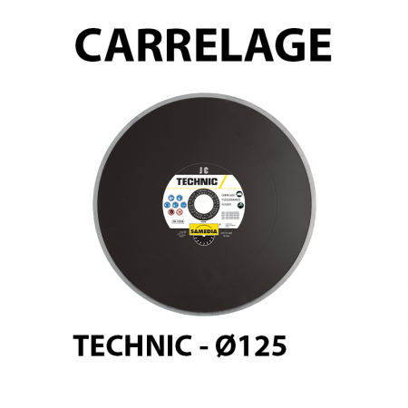 Disque diamant Ø125 Carrelage TECHNIC JC SAMEDIA