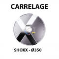 Disque diamant Ø350 Carrelage SHOXX CERAM A EAU SAMEDIA