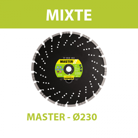 Disque diamant Ø230 Mixte MASTER TP MIX 102 SAMEDIA