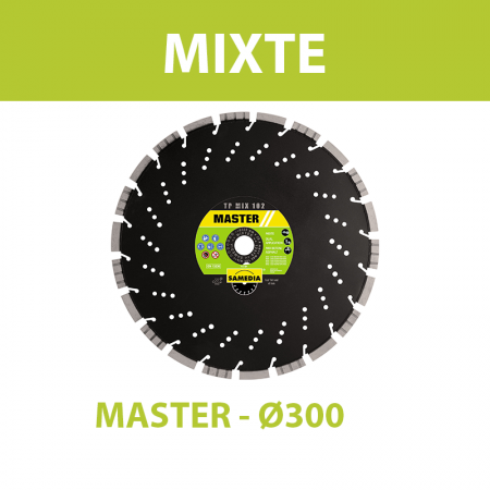 Disque diamant Ø300 Al.20 Mixte MASTER TP MIX 102 SAMEDIA