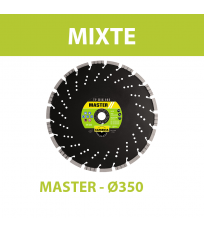 Disque diamant Ø350 Al.25,4 SAS Mixte MASTER TP MIX 102 SAMEDIA