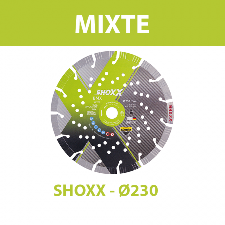 Disque diamant Ø230 Mixte SHOXX BMX SAMEDIA