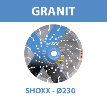 Disque diamant Ø230 Granit SHOXX G13 SAMEDIA
