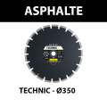 Disque diamant Ø350 Asphalte TECHNIC AS TP 82 SAMEDIA