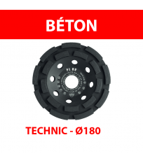 Plateau de surfaçage diamant Ø180 Béton TECHNIC PL BV SAMEDIA
