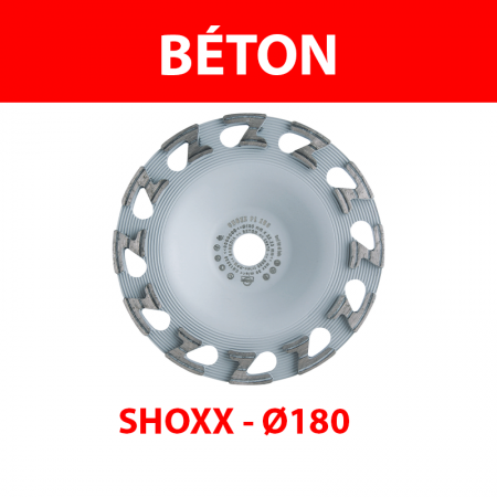Plateau de surfaçage diamant Ø180 Béton SHOXX PL ZU5 SAMEDIA