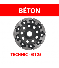 Lot de 10 plateaux de surfaçage diamant Ø125 Béton TECHNIC PL T10 SAMEDIA