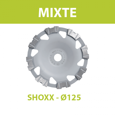 Plateau de surfaçage diamant Ø125 Mixte SHOXX PL MX5 SAMEDIA
