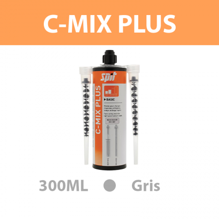 Cartouche résine de scellement Gris 300ML C-MIX PLUS SPIT
