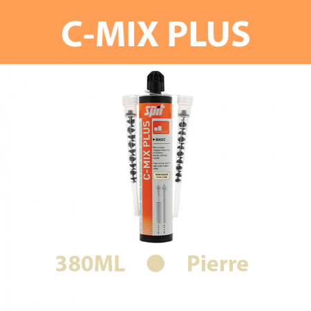 Cartouche résine de scellement Pierre 380ML C-MIX PLUS SPIT