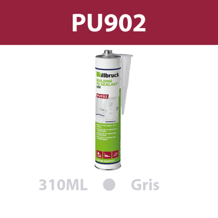 Mastic colle PU "PU902" Gris 310ML ILLBRUCK