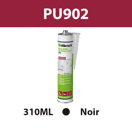 Mastic colle PU "PU902" Noir 310ML ILLBRUCK