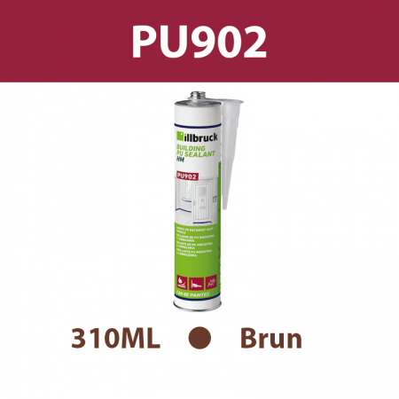 Mastic colle PU "PU902" Brun 310ML ILLBRUCK