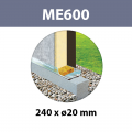 Membrane d'étanchéité d'Arase "ME600" 240mmx25m D.20mm ILLBRUCK