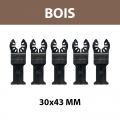 Lot de 5 lames 30x43 mm pour multi-cutter Bois DEWALT
