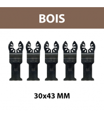 Lot de 5 lames 30x43 mm pour multi-cutter Bois DEWALT