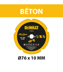 Disque diamant Ø76 mm béton DEWALT