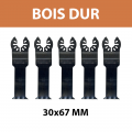 Lot de 5 lames 30x67 mm pour multi-cutter Bois dur DEWALT