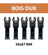 Lot de 5 lames 30x67 mm pour multi-cutter Bois dur DEWALT