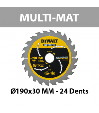 Lame de scie circulaire XR Runtime Multi-matériaux Ø190 mm DEWALT