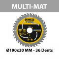 Lame de scie circulaire XR Runtime Multi-matériaux Ø190 mm DEWALT