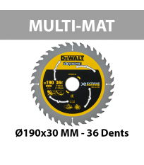Lame de scie circulaire XR Runtime Multi-matériaux Ø190 mm DEWALT