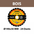 Lame de scie circulaire Elite Bois Ø190 mm DEWALT