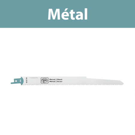 Lame de scie sabre pour métal BIM 205 T8/10 MS FEIN