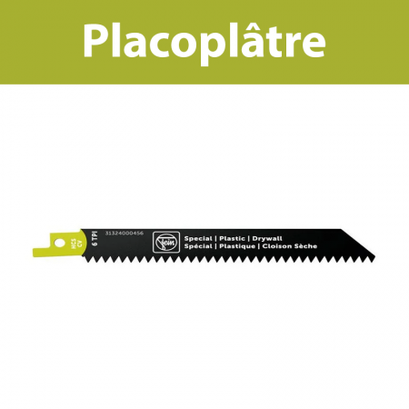 Lame de scie sabre pour plaque de plâtre HCS 130 T6 DW FEIN