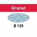 Disque abrasifs Granat D125 mm pour enduits, apprêts, laques FESTOOL