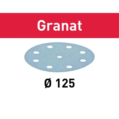 Disque abrasifs Granat D125 mm pour enduits, apprêts, laques FESTOOL