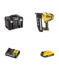 Cloueur de finition 18 Ga 18V DCN680NT-XJ + 1 batterie 18V 2 Ah + 1 chargeur DCB112-QW DEWALT