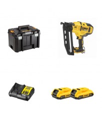 Cloueur de finition 18 Ga 18V DCN680NT-XJ + 2 batteries 18V 2 Ah + 1 chargeur DCB112-QW DEWALT
