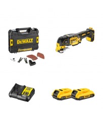 Multicutter Outil multifonction DCS355NT-XJ + 2 batteries 18V 2 Ah + chargeur DCB112-QW DEWALT