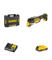 Outil Multifonction DCS356NT-XJ + 1 batterie 18V 2 Ah + chargeur DCB112-QW DEWALT