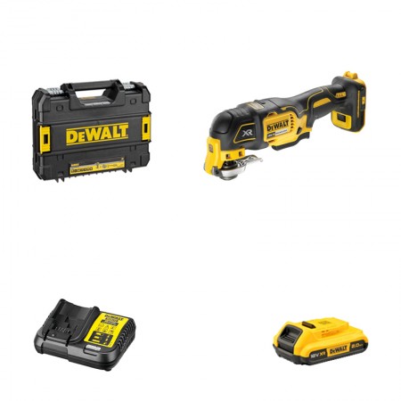 Outil Multifonction DCS356NT-XJ + 1 batterie 18V 2 Ah + chargeur DCB112-QW DEWALT