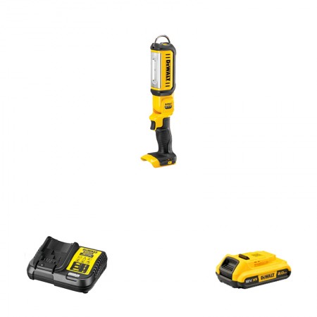 Lampe d'inspection LED XR 18V DCL050-XJ + 1 batterie 18V 2 Ah + 1 chargeur DCB112-QW DEWALT