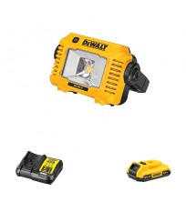 Projecteur de chantier DCL077 + 1 batterie 18V 2 Ah + 1 chargeur DCB112-QW DEWALT