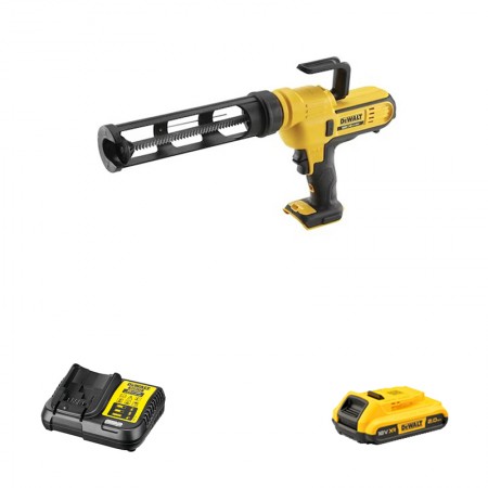 Pistolet à mastic 18V DCE560 + 1 batterie 18V 2 Ah + 1 Chargeur DCB112-QW DEWALT