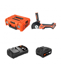 Meuleuse d'angle Ø125 AG18+ 18V + 1 batterie 18V 5 Ah + chargeur rapide SPIT