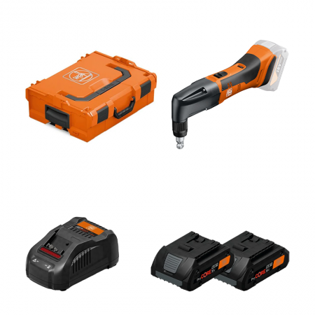 Grignoteuse ABLK 18 1.3 CSE AS + 2 batteries ProCORE 18V 4 Ah AS + chargeur GAL 1880 CV AS FEIN