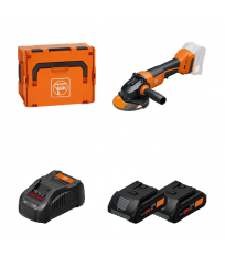Meuleuse Ø125 mm CCG 18-125-10 PD AS + 2 batteries ProCore 18V 4 Ah AS + 1 chargeur GAL 1880 CV AS FEIN