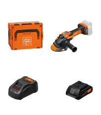 Meuleuse Ø125 mm CCG 18-125-15 AS + 1 batterie ProCore 18V 4 Ah AS + 1 chargeur GAL 1880 CV AS FEIN