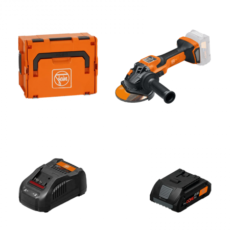 Meuleuse Ø125 mm CCG 18-125-15 AS + 1 batterie ProCore 18V 4 Ah AS + 1 chargeur GAL 1880 CV AS FEIN