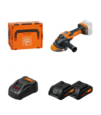 Meuleuse Ø125 mm CCG 18-125-15 AS + 2 batteries ProCore 18V 4 Ah AS + 1 chargeur GAL 1880 CV AS FEIN