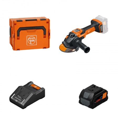 Meuleuse Ø125 mm CCG 18-125-15 AS + 1 batterie ProCore 18V 8 Ah AS + 1 chargeur GAL 18V-160 CV AS FEIN