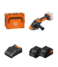 Meuleuse Ø125 mm CCG 18-125-15 AS + 2 batteries ProCore 18V 8 Ah AS + 1 chargeur GAL 18V-160 CV AS FEIN