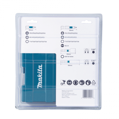 Coffret de 30 embouts + 1 porte embout + 4 douilles MAKITA