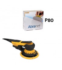 Ponceuse excentrique Ø125/150 mm DEROS II 5650CV + 50 Abranet Ø150mm P80 MIRKA